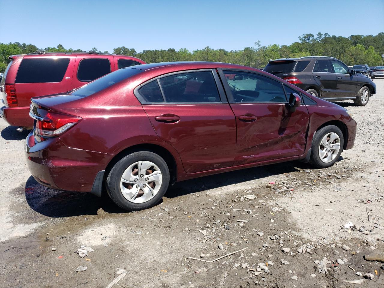 Lot #2445523867 2015 HONDA CIVIC LX