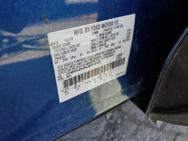 2020 FORD EDGE TITAN - 2FMPK4K96LBA10106