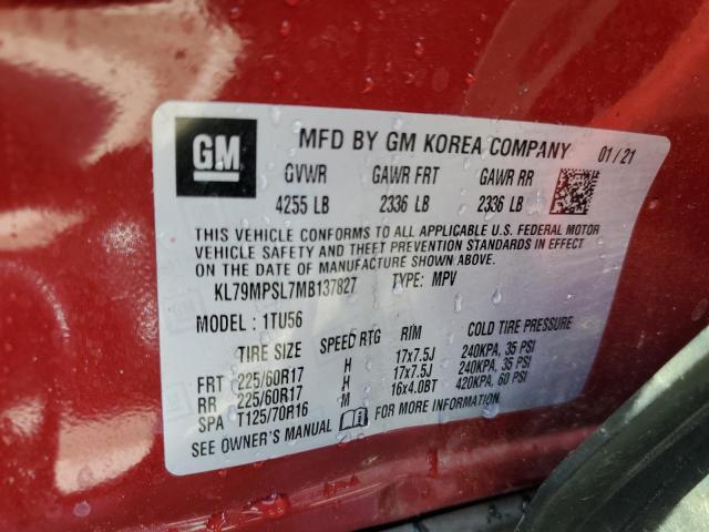 2021 CHEVROLET TRAILBLAZE - KL79MPSL7MB137827