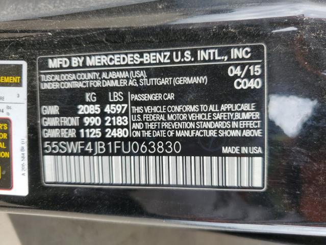 VIN 55SWF4JB1FU063830 2015 Mercedes-Benz C-Class, 300 no.12