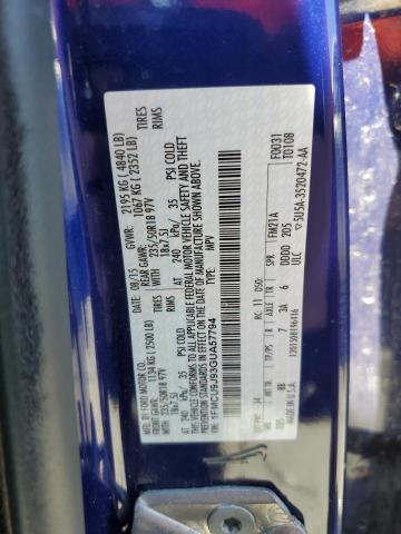 2016 Ford Escape Titanium VIN: 1FMCU9J93GUA57794 Lot: 39216328