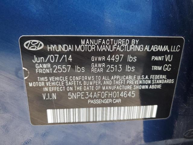 2015 Hyundai Sonata Sport VIN: 5NPE34AF0FH014645 Lot: 49327864