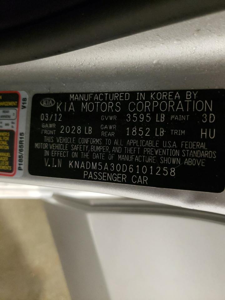 KNADM5A30D6101258 2013 Kia Rio Lx