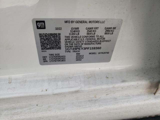 2023 GMC SIERRA K25 - 1GT49PEY3PF159360