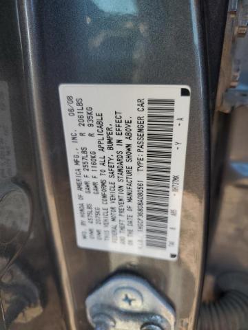 1HGCP36808A080561 2008 Honda Accord Exl