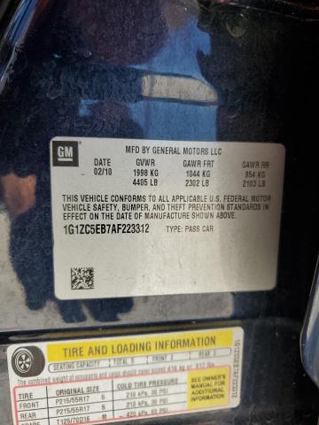 2010 Chevrolet Malibu 1Lt VIN: 1G1ZC5EB7AF223312 Lot: 50837064