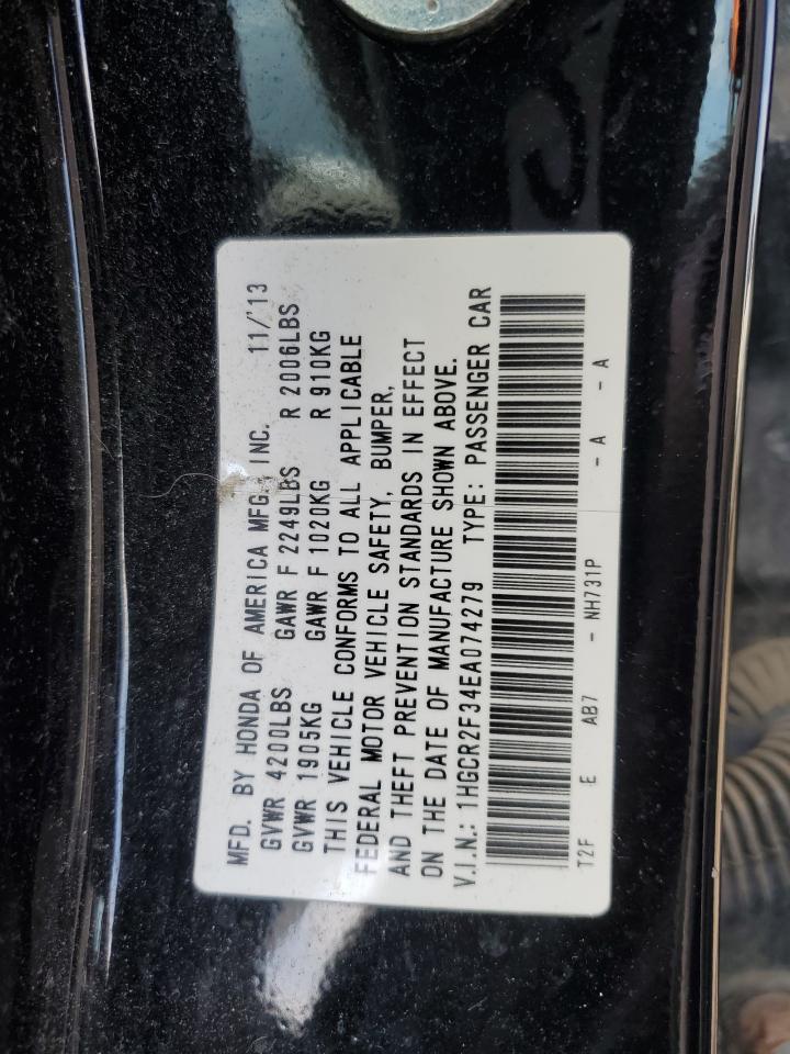 1HGCR2F34EA074279 2014 Honda Accord Lx