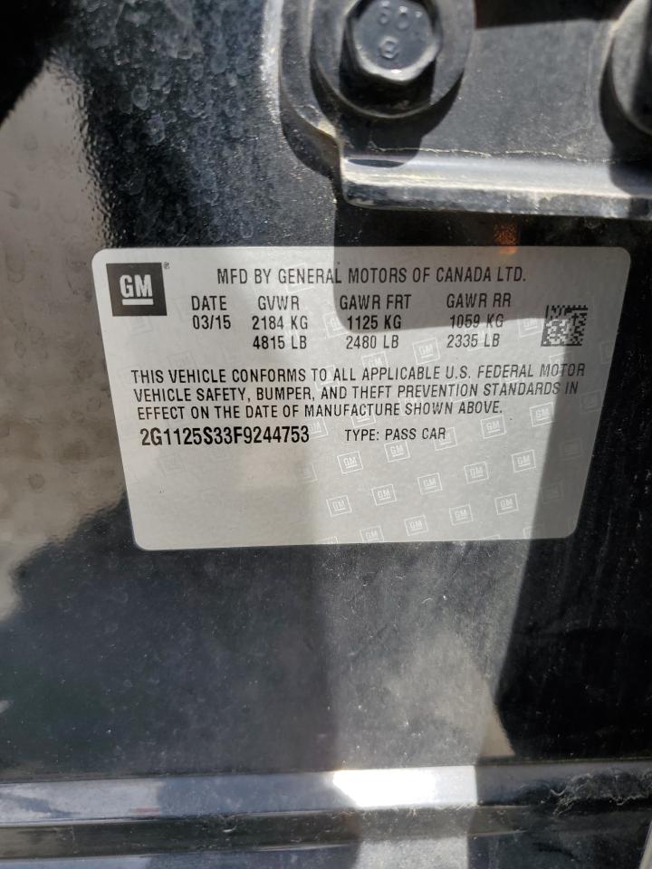 2G1125S33F9244753 2015 Chevrolet Impala Lt