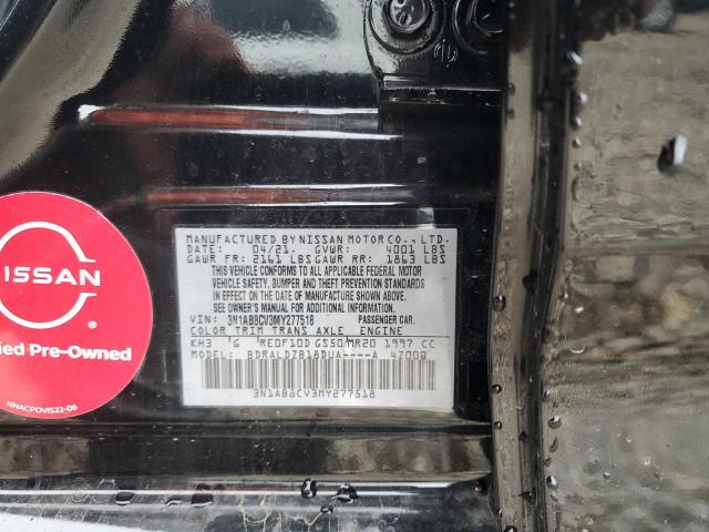 2021 Nissan Sentra Sv VIN: 3N1AB8CV3MY277518 Lot: 49424124