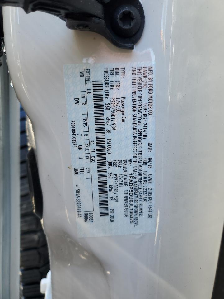 1FADP5DU0JL105375 2018 Ford C-Max Titanium