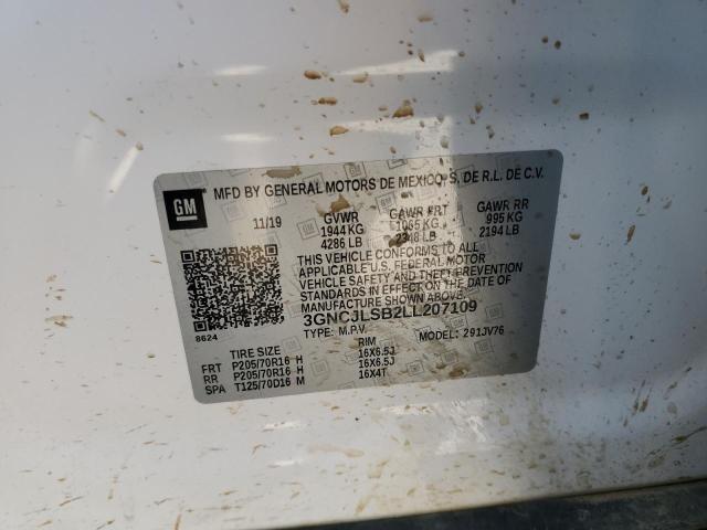 2020 Chevrolet Trax 1Lt VIN: 3GNCJLSB2LL207109 Lot: 50315754