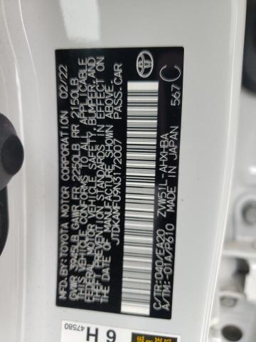 2022 Toyota Prius Night Shade VIN: JTDKAMFU9N3172007 Lot: 52044694