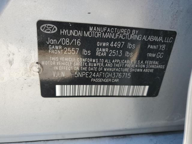 2016 HYUNDAI SONATA SE - 5NPE24AF1GH376715