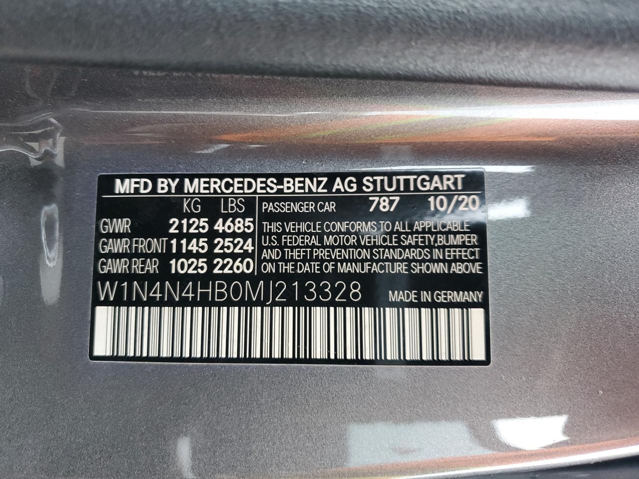 W1N4N4HB0MJ213328 2021 Mercedes-Benz Gla 250 4Matic