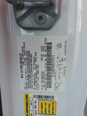 2019 Ford Mustang VIN: 1FATP8UH3K5179475 Lot: 52593814