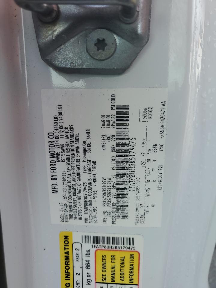 1FATP8UH3K5179475 2019 Ford Mustang