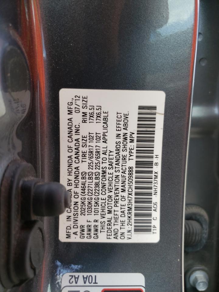 2HKRM3H7XCH509888 2012 Honda Cr-V Exl