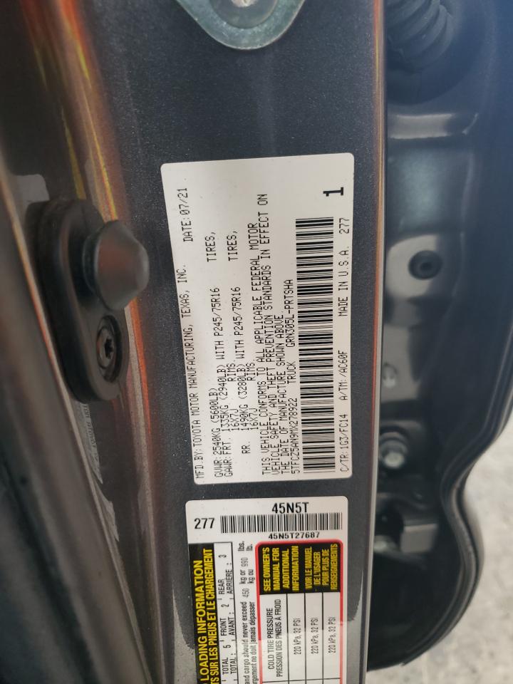 5TFCZ5AN9MX278922 2021 Toyota Tacoma Double Cab