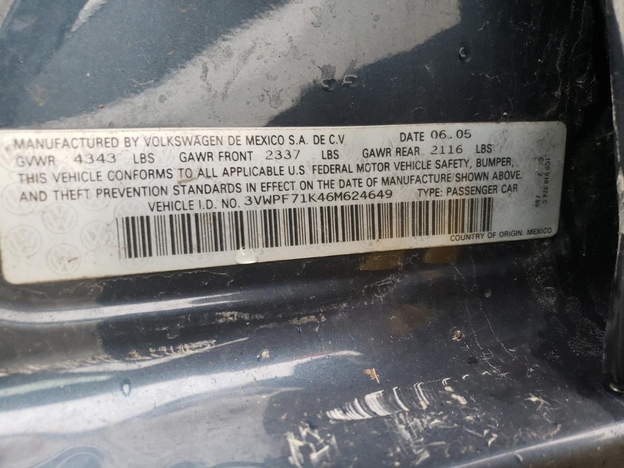 3VWPF71K46M624649 2006 Volkswagen Jetta Value