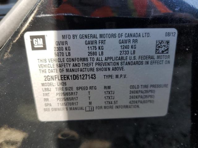 2GNFLEEK1D6127143 2013 Chevrolet Equinox Lt