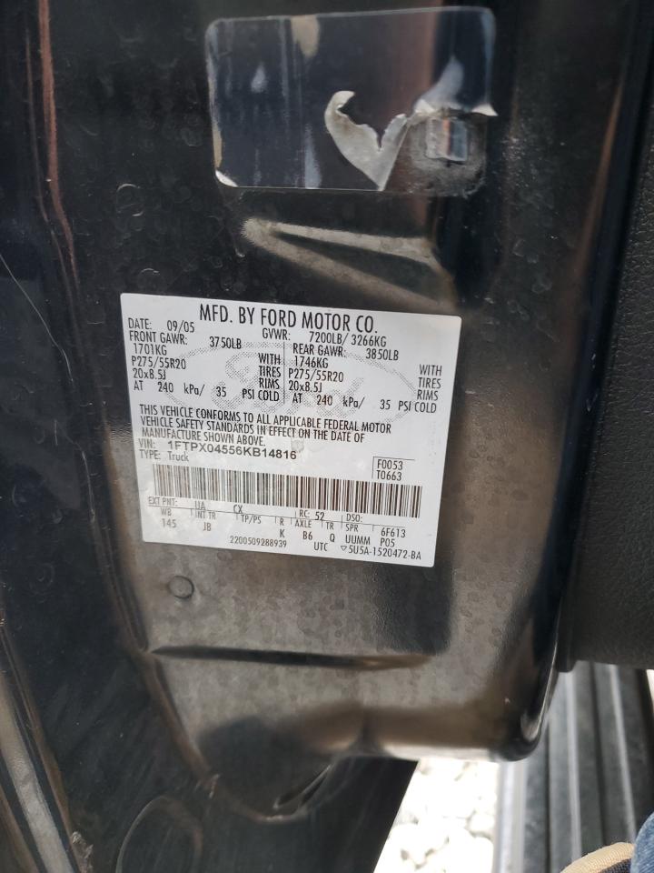 1FTPX04556KB14816 2006 Ford F150