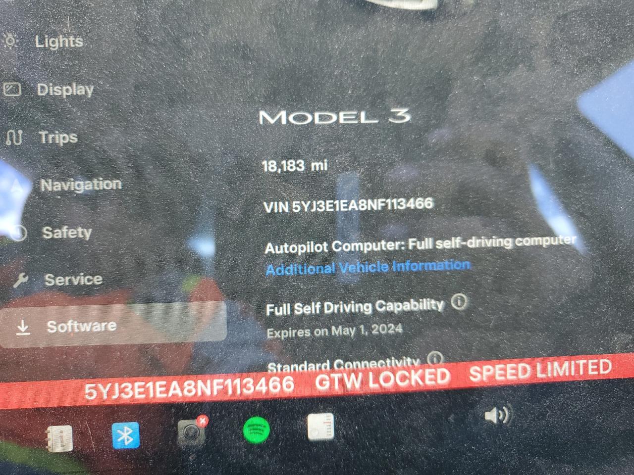 5YJ3E1EA8NF113466 2022 Tesla Model 3