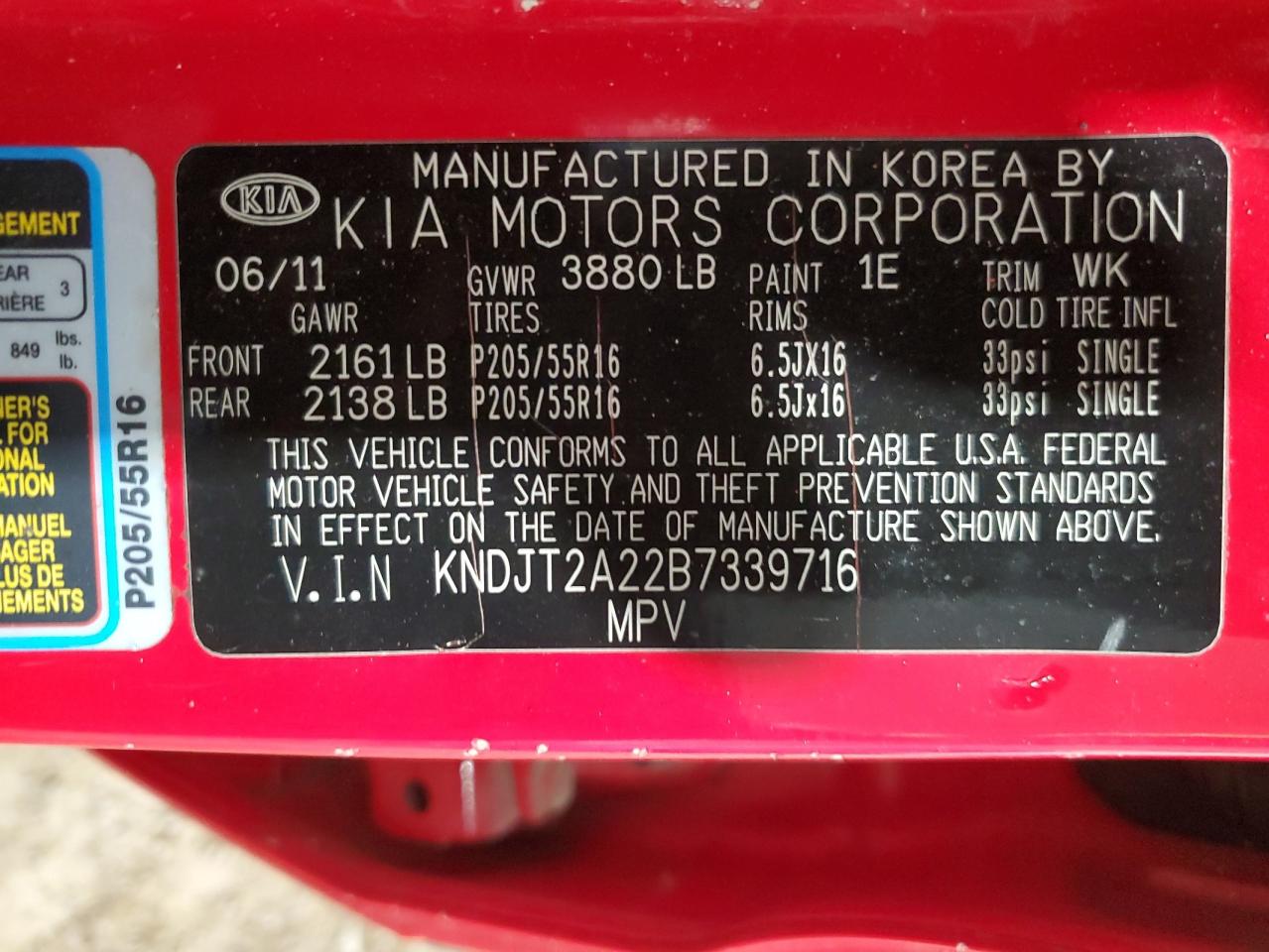 KNDJT2A22B7339716 2011 Kia Soul +