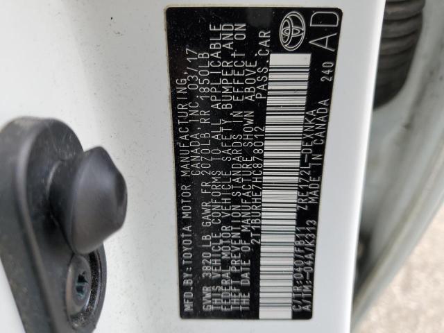 2017 TOYOTA COROLLA L - 2T1BURHE7HC878012