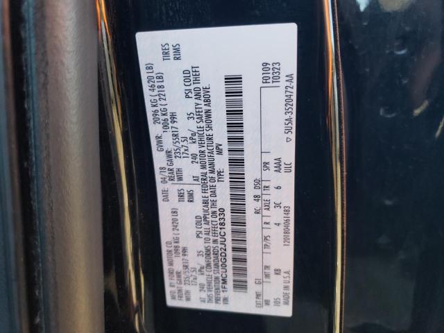 2018 FORD ESCAPE SE - 1FMCU0GD2JUC18330