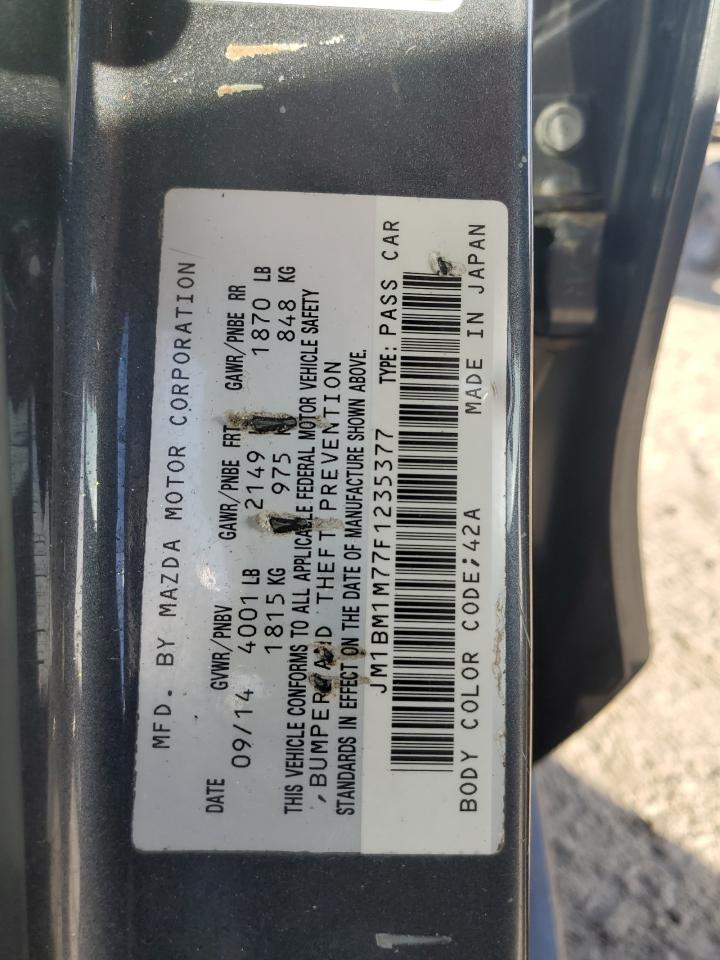 JM1BM1M77F1235377 2015 Mazda 3 Grand Touring