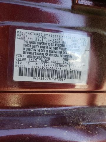 2020 Nissan Sentra Sv VIN: 3N1AB8CV9LY275089 Lot: 49603524