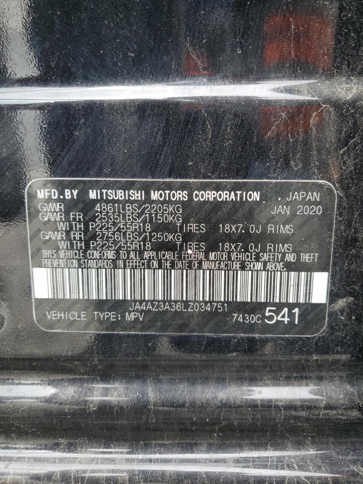 JA4AZ3A36LZ034751 2020 Mitsubishi Outlander Se