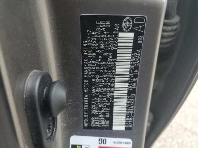 2017 Toyota Corolla L VIN: 2T1BURHE7HC865891 Lot: 50690024