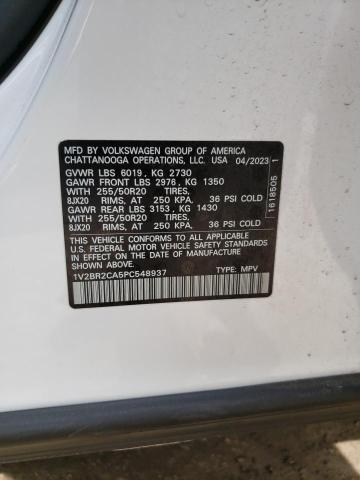 1V2BR2CA5PC548937 Volkswagen Atlas SEL 13