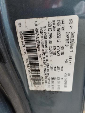 2005 Dodge Grand Caravan Sxt VIN: 2D4GP44L95R580208 Lot: 49429814