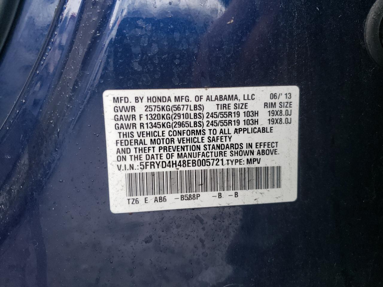 5FRYD4H48EB005721 2014 Acura Mdx Technology