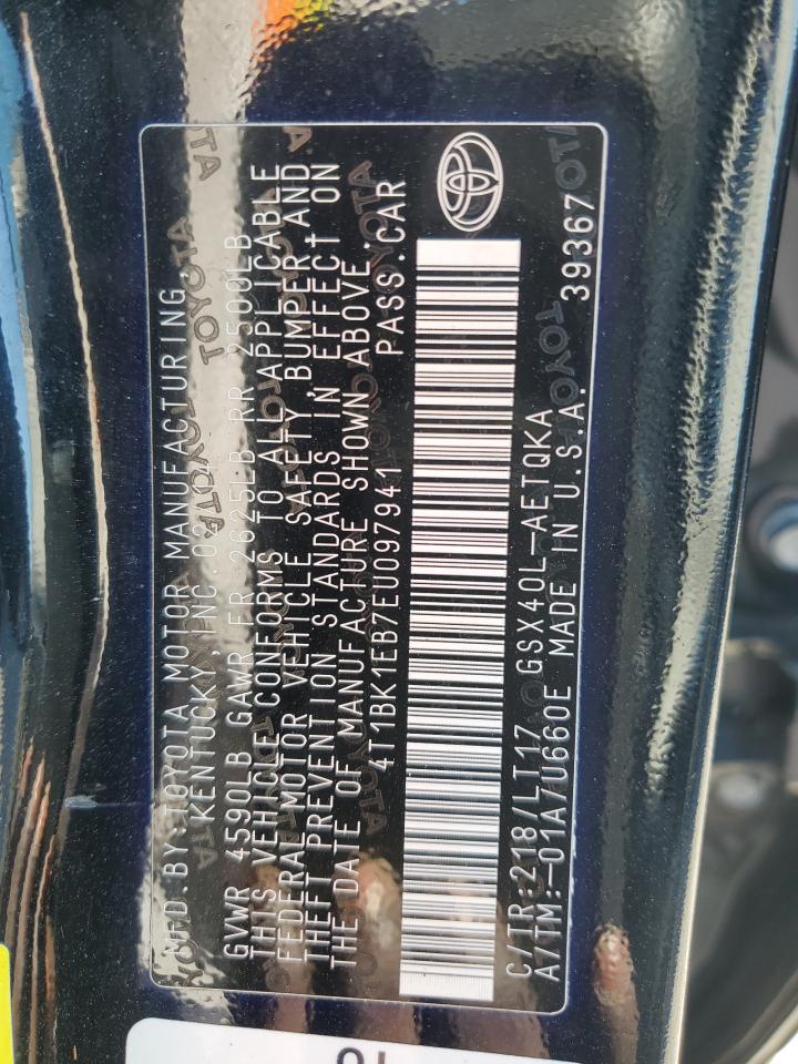 4T1BK1EB7EU097941 2014 Toyota Avalon Base