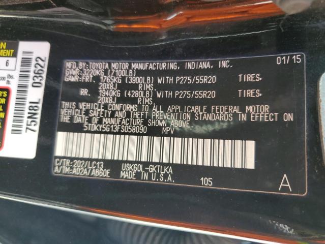 2015 TOYOTA SEQUOIA LI - 5TDKY5G13FS058090