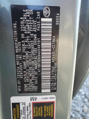 2010 Toyota Camry Base VIN: 4T1BF3EK8AU548191 Lot: 49596784