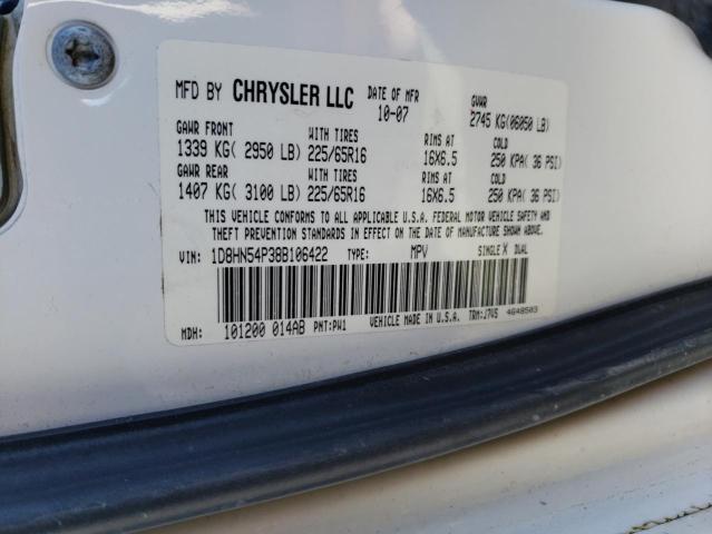 2008 Dodge Grand Caravan Sxt VIN: 1D8HN54P38B106422 Lot: 49548344