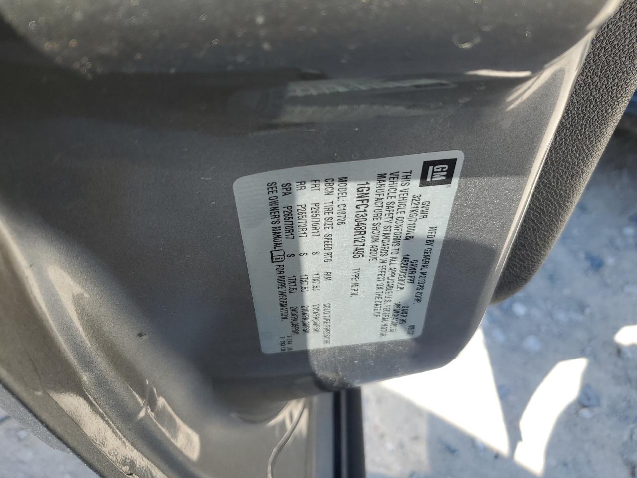 1GNFC13048R127495 2008 Chevrolet Tahoe C1500