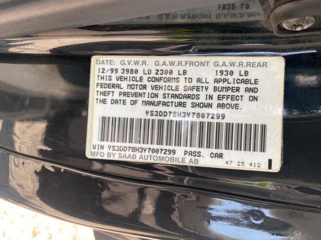 Lot #2469083836 2000 SAAB 9-3 salvage car