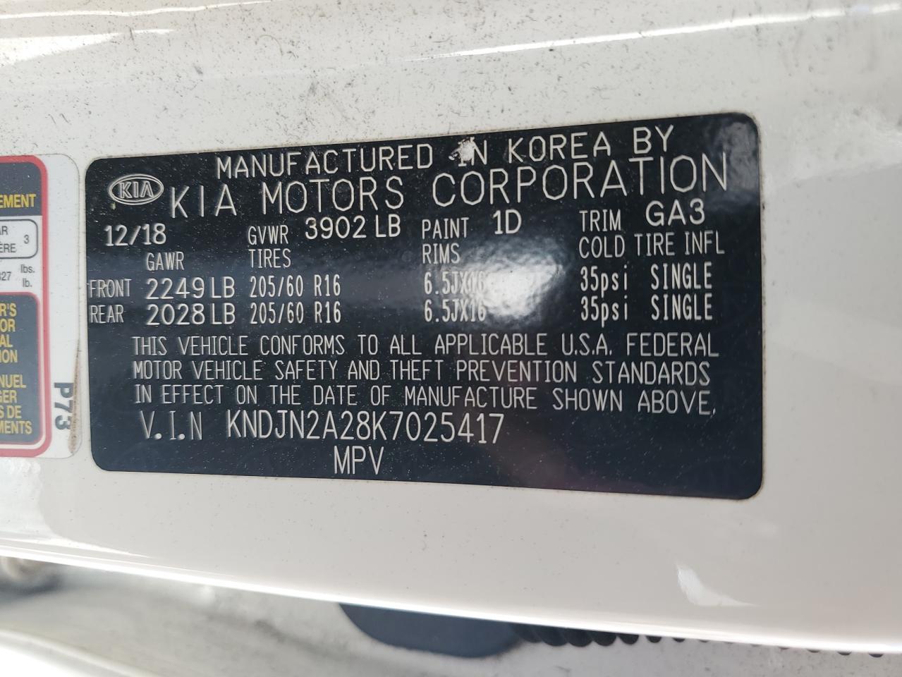 KNDJN2A28K7025417 2019 Kia Soul