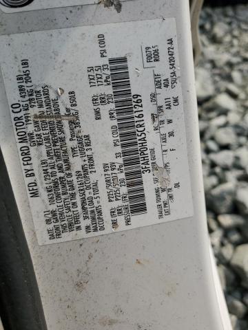 2012 Ford Fusion Se VIN: 3FAHP0HA5CR161269 Lot: 49402224