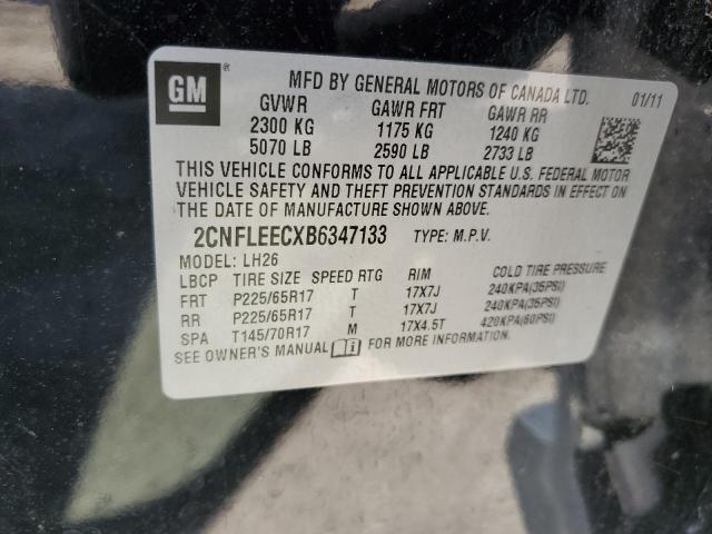 2CNFLEECXB6347133 2011 Chevrolet Equinox Lt