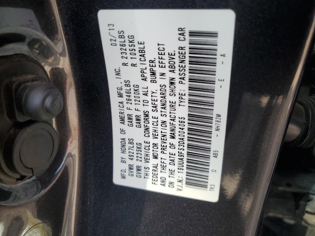 Lot #2905152687 2013 ACURA TL TECH