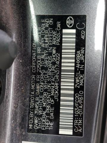 2022 TOYOTA PRIUS NIGH - JTDKAMFU4N3174022