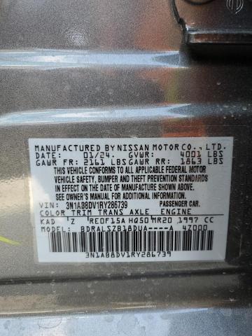 2024 Nissan Sentra Sr VIN: 3N1AB8DV1RY286739 Lot: 51743384