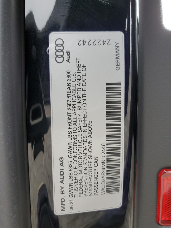 WAUD3AF24MN102446 2021 Audi A6 Premium