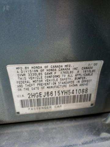 2HGEJ6615YH541088 2000 Honda Civic Base
